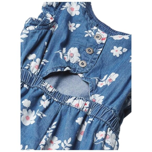 Tommy Hilfiger Toddler Girl's Floral Romper Size: 5 - Picture 4 of 6